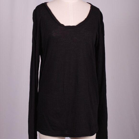 EUC PACT Featherweight Slub Relaxed Long Sleeve Top, Sz - M - Picture 2 of 6